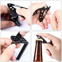 7 in 1 EDC Multitool Key with Black Coating Cover