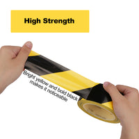 4 Rolls Hazard Warning Safety Stripe Tape 2”x36 Yards Yellow Black Caution Tape Roll Waterproof Anti Slip Non-Abrasive Self-Adhesive Floor Marking Tape