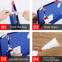 Metal Bag Sealer Taper with Cutter Heavy-Duty Tape Dispenser