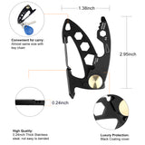 7 in 1 EDC Multitool Key with Black Coating Cover